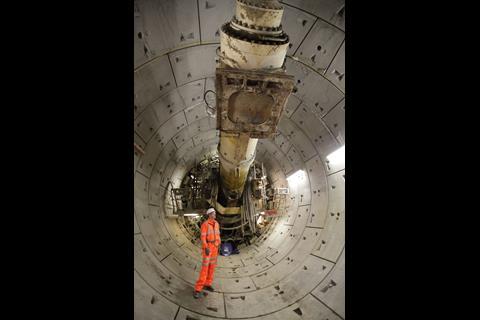 Crossrail - first completed tunnel